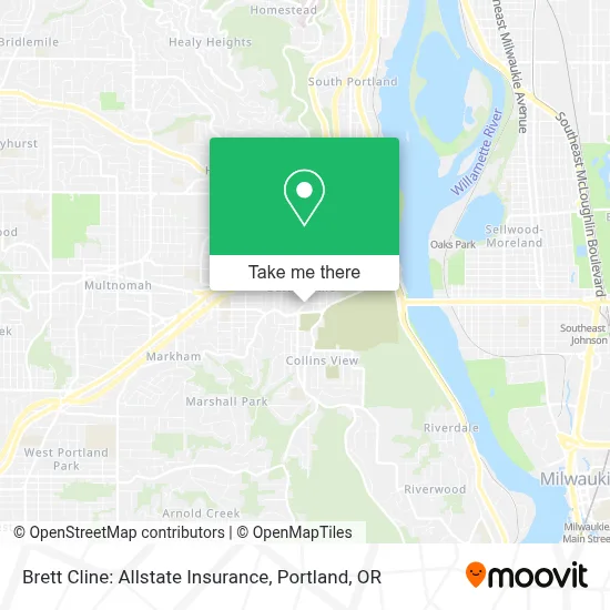 Brett Cline: Allstate Insurance map
