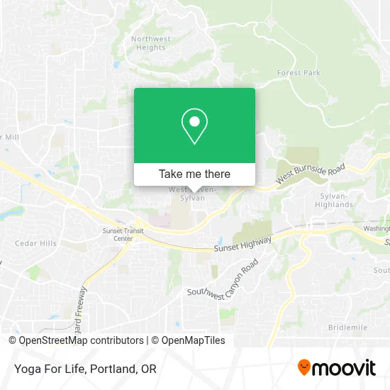 Yoga For Life map