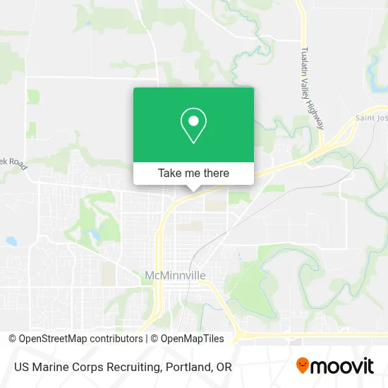 US Marine Corps Recruiting map