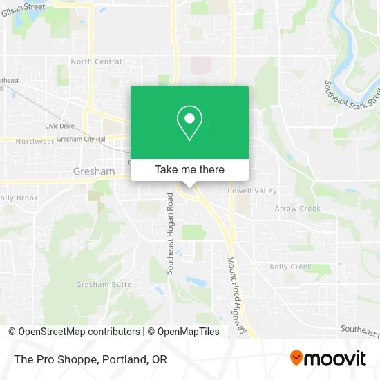 The Pro Shoppe map