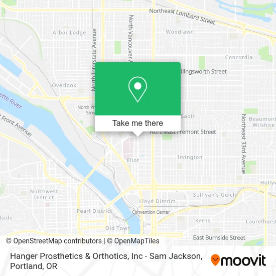 Hanger Prosthetics & Orthotics, Inc - Sam Jackson map