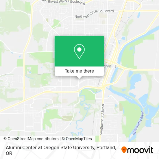 Alumni Center at Oregon State University map