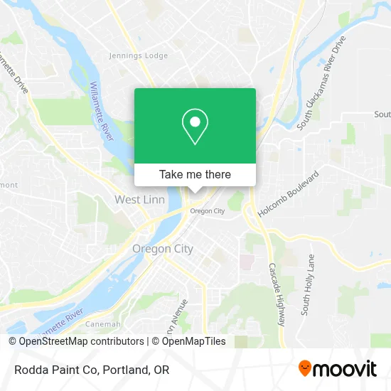 Rodda Paint Co map