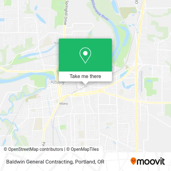 Baldwin General Contracting map