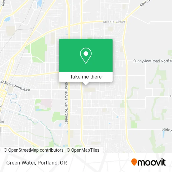 Green Water map