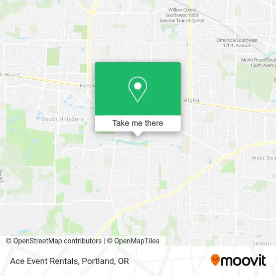 Ace Event Rentals map
