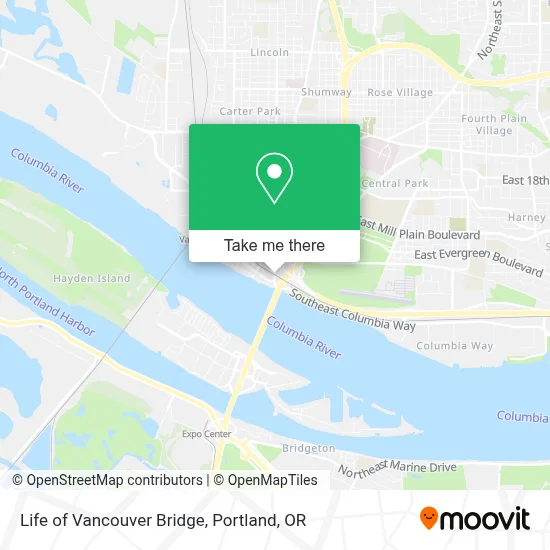 Life of Vancouver Bridge map
