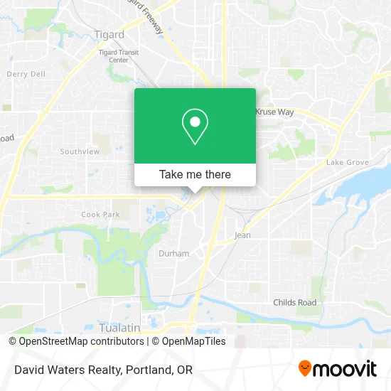 David Waters Realty map