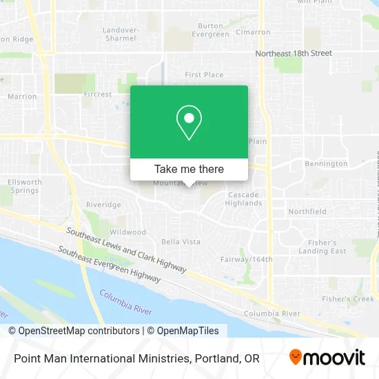 Point Man International Ministries map