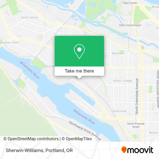 Sherwin-Williams map
