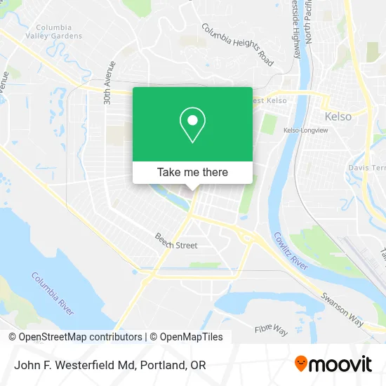 John F. Westerfield Md map