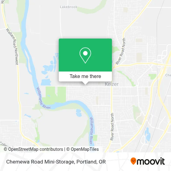 Chemewa Road Mini-Storage map