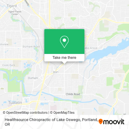 Healthsource Chiropractic of Lake Oswego map