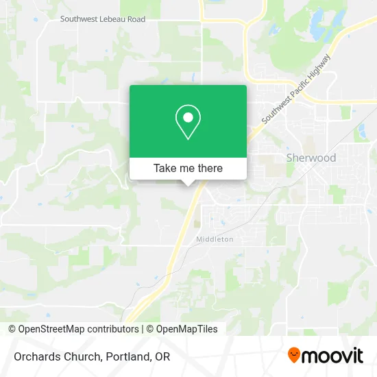 Orchards Church map