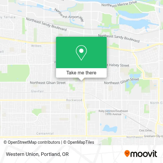Western Union map