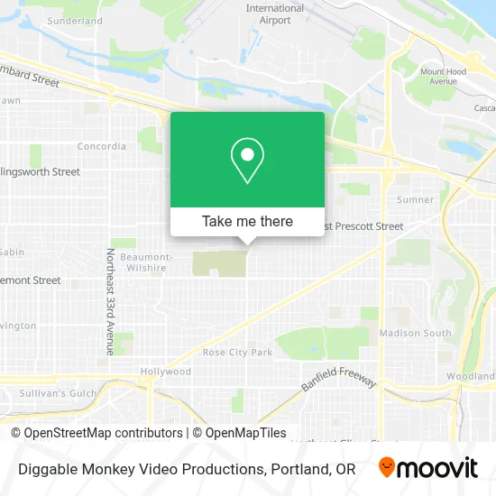 Diggable Monkey Video Productions map