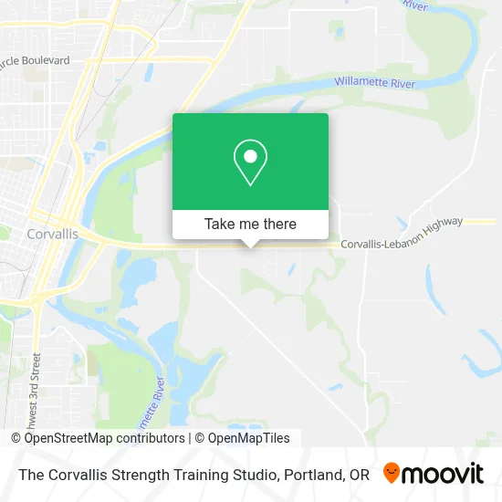 The Corvallis Strength Training Studio map