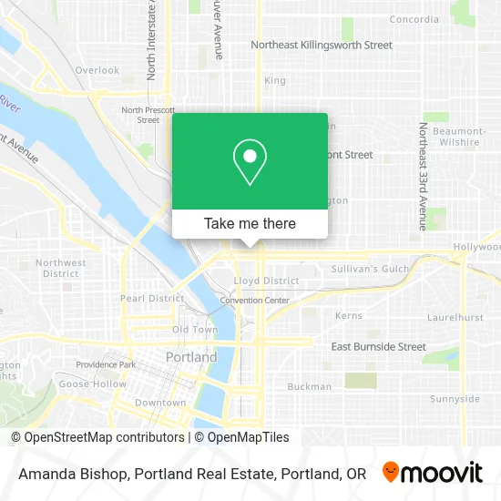 Amanda Bishop, Portland Real Estate map