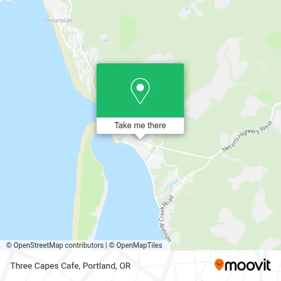 Three Capes Cafe map