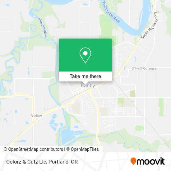 Colorz & Cutz Llc map