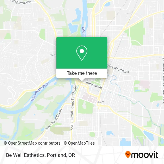 Be Well Esthetics map