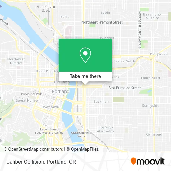 Caliber Collision map