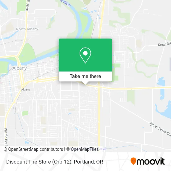 Discount Tire Store (Orp 12) map