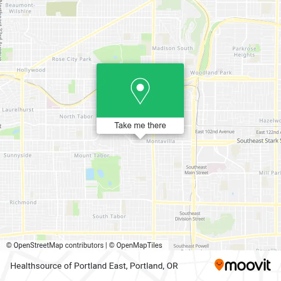 Healthsource of Portland East map