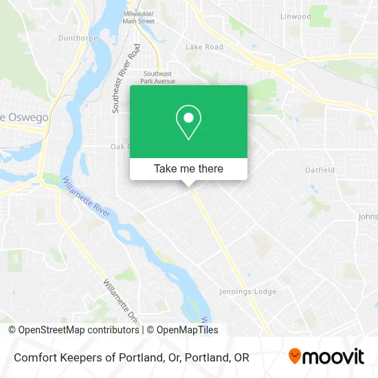 Comfort Keepers of Portland, Or map