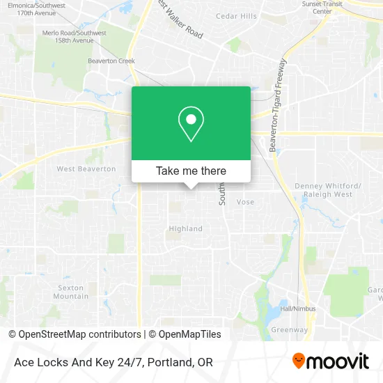 Ace Locks And Key 24/7 map