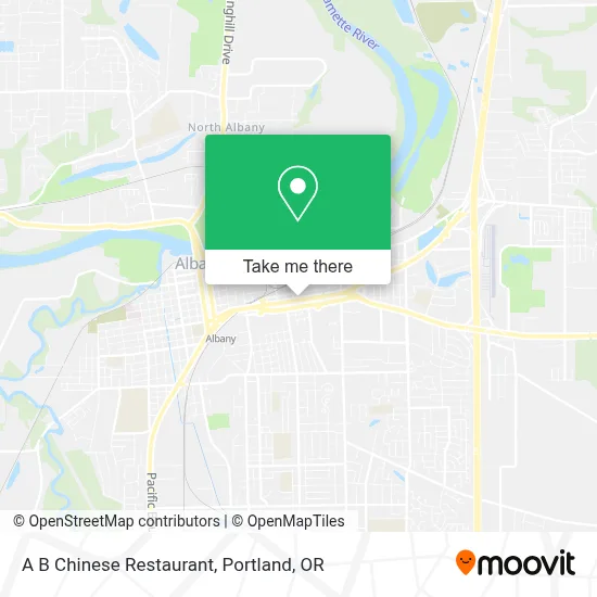 A B Chinese Restaurant map