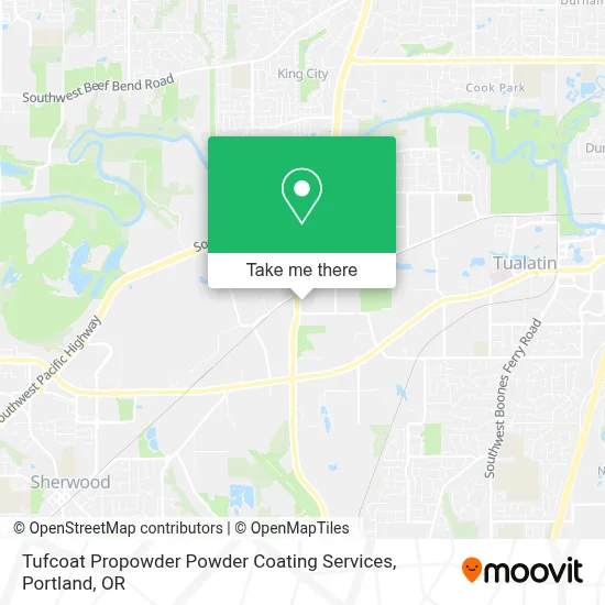 Tufcoat Propowder Powder Coating Services map