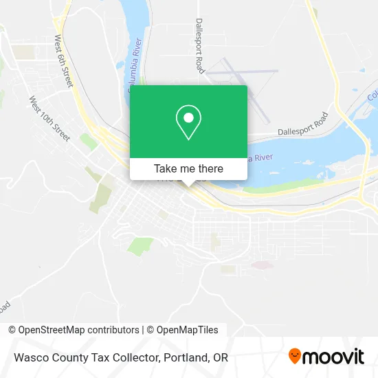 Wasco County Tax Collector map