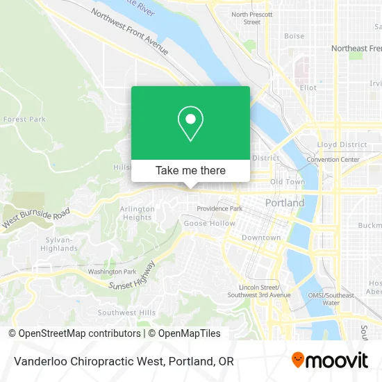 Vanderloo Chiropractic West map
