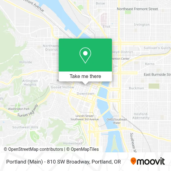 Portland (Main) - 810 SW Broadway map