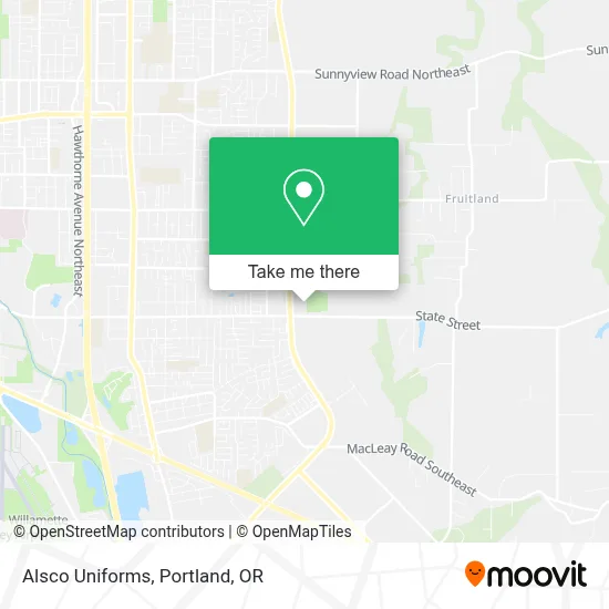 Alsco Uniforms map