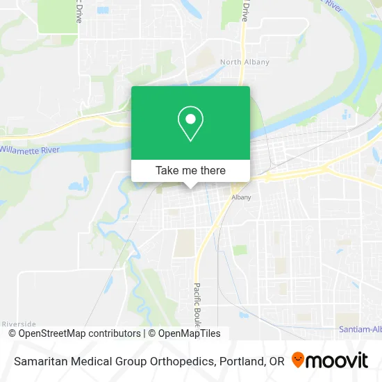 Samaritan Medical Group Orthopedics map