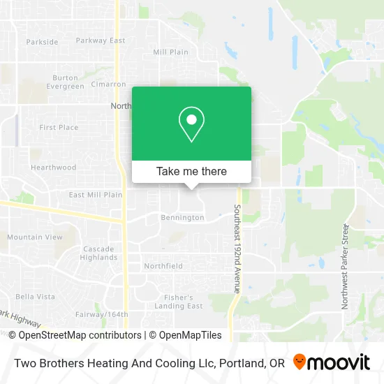 Two Brothers Heating And Cooling Llc map