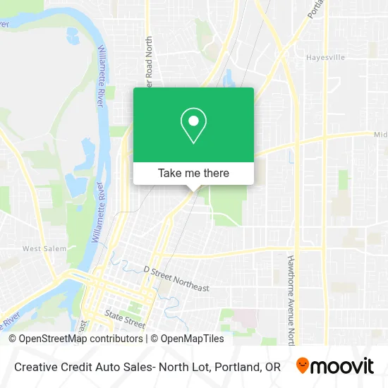 Creative Credit Auto Sales- North Lot map