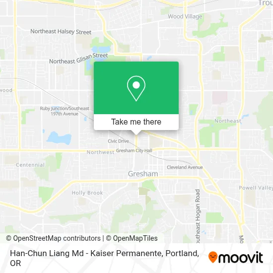 Han-Chun Liang Md - Kaiser Permanente map