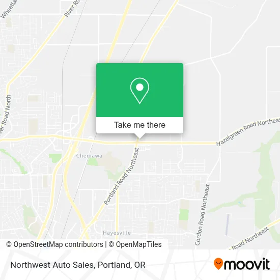 Northwest Auto Sales map