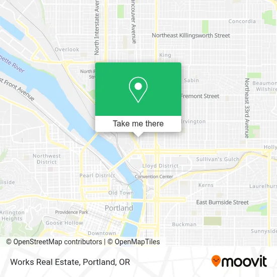 Works Real Estate map