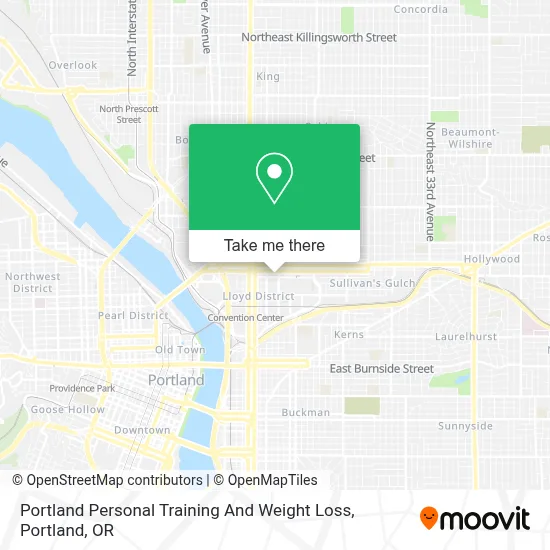 Portland Personal Training And Weight Loss map