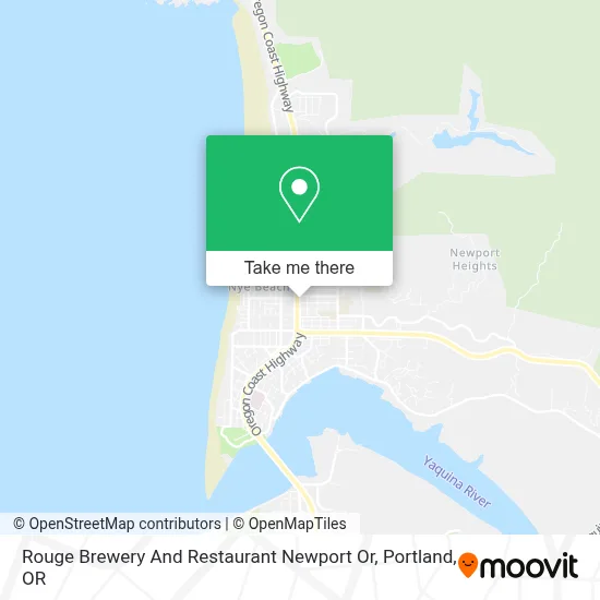 Rouge Brewery And Restaurant Newport Or map
