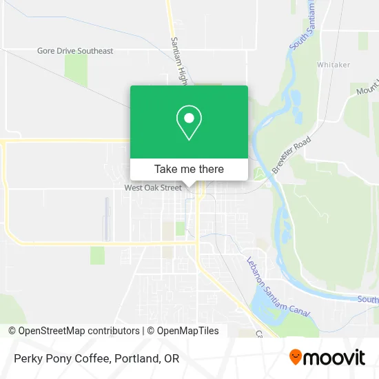 Perky Pony Coffee map