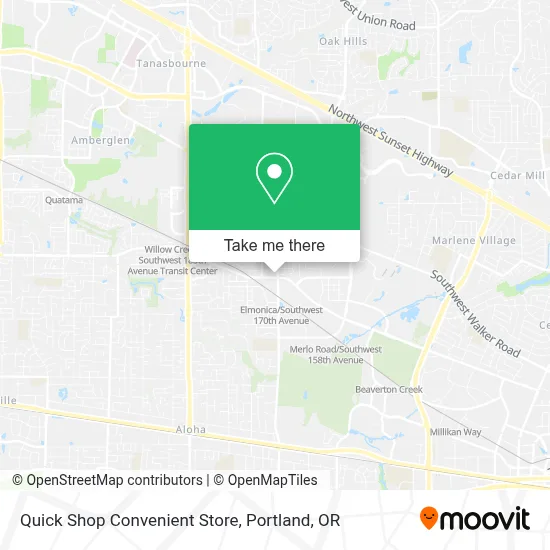 Quick Shop Convenient Store map
