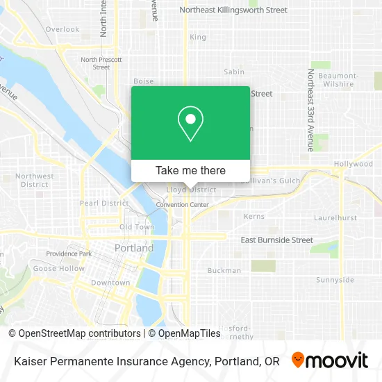 Kaiser Permanente Insurance Agency map