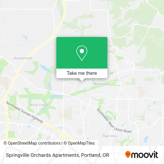 Springville Orchards Apartments map