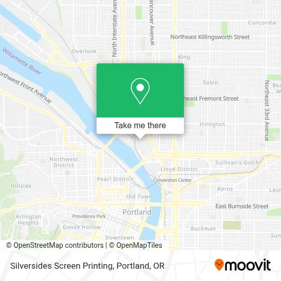 Silversides Screen Printing map