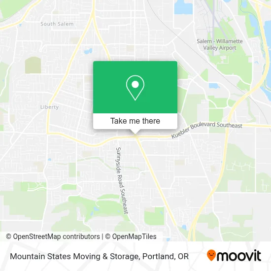 Mountain States Moving & Storage map